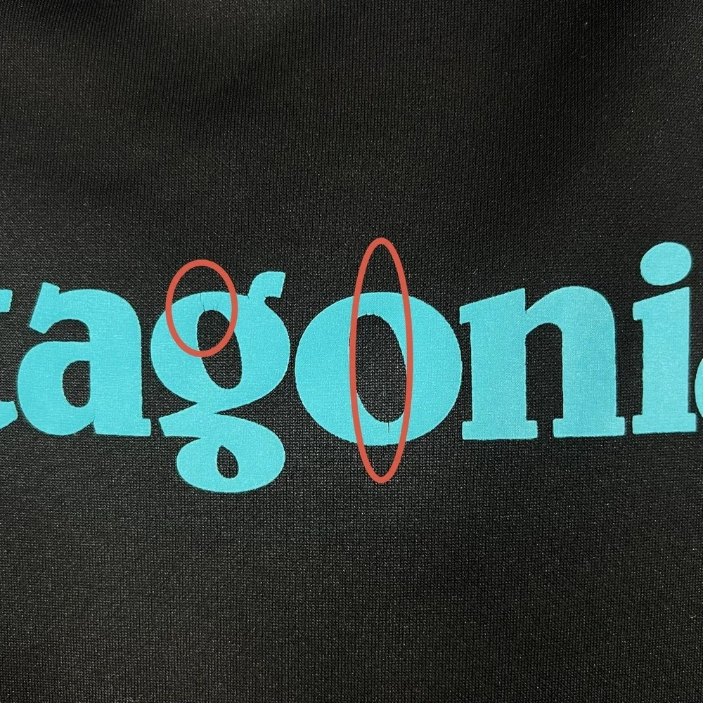 Patagonia Boys' Graphic PolyCycle Hoody Size Large 12‎ Black Teal Logo *READ*
